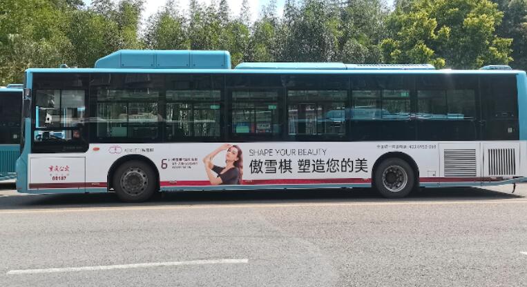 傲雪棋內(nèi)衣公交車(chē)廣告